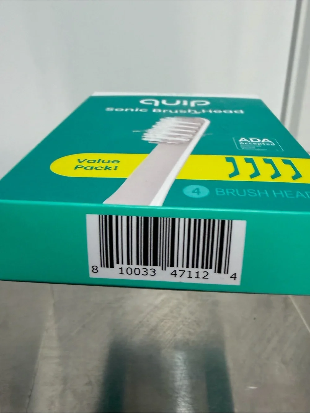 {Set of 2} QUIP Sonic Brush Heads 8 Total ~ Toothbrush Replacement ~ New in Box